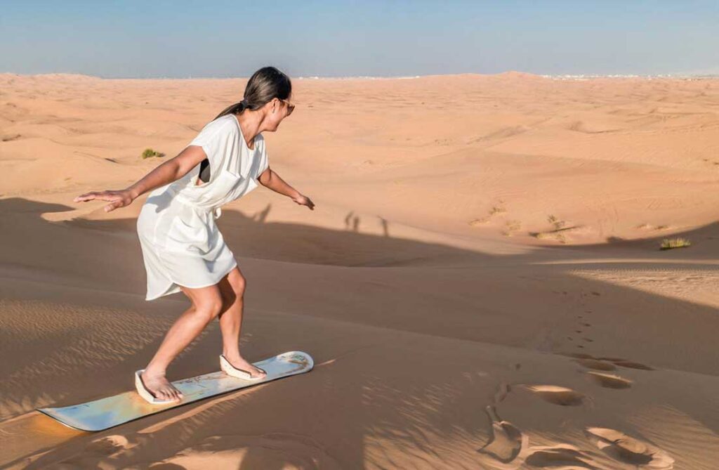 Quad biking with sand boarding